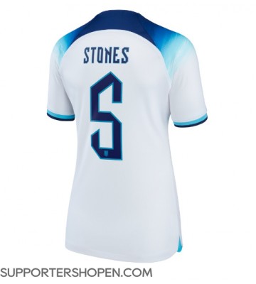 England John Stones #5 Hemma Matchtröja Dam VM 2022 Kortärmad